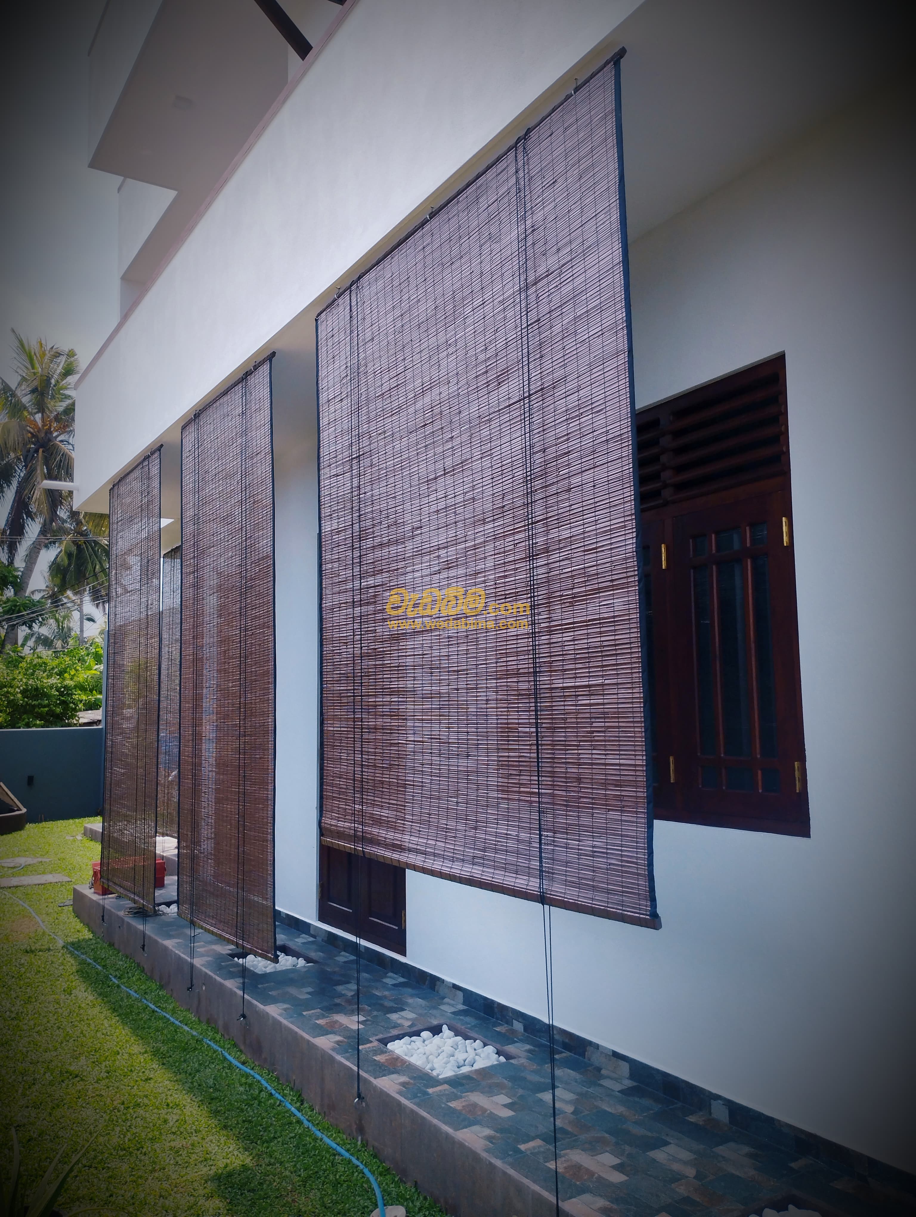 Outdoor bamboo blinds