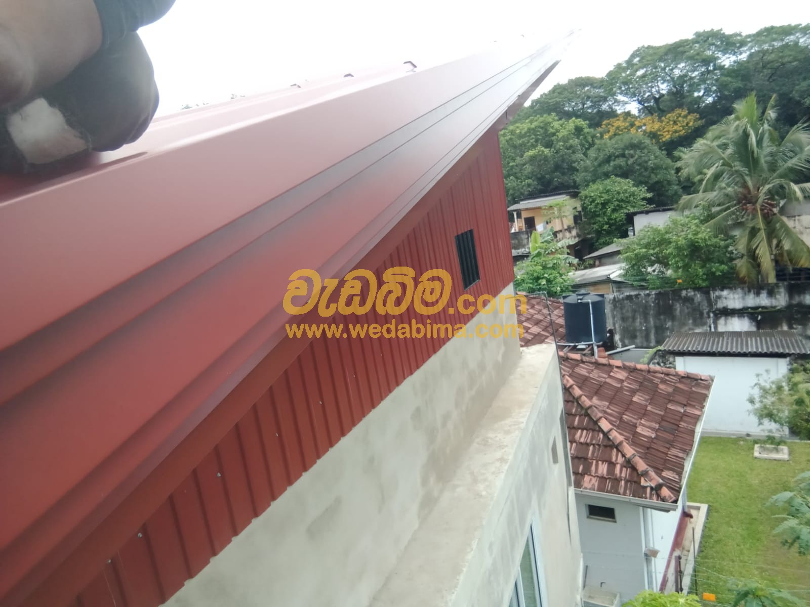 Roofing Gutter Installation Work in Kurunegala