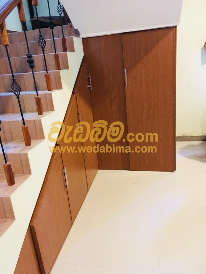 wooden staircase cupboard design price in colombo