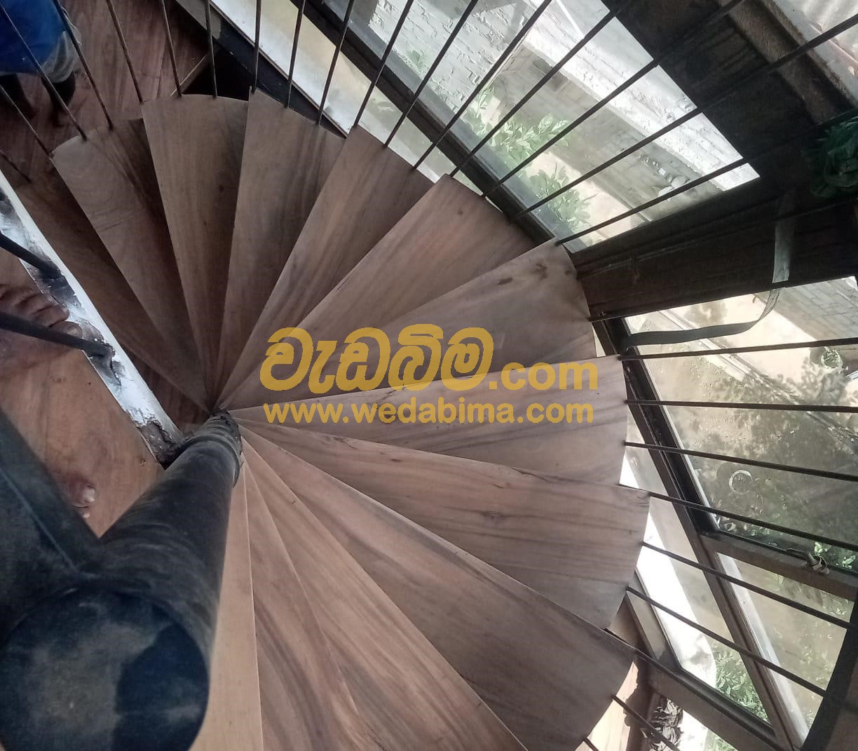 Wooden Stairs Design in kandy