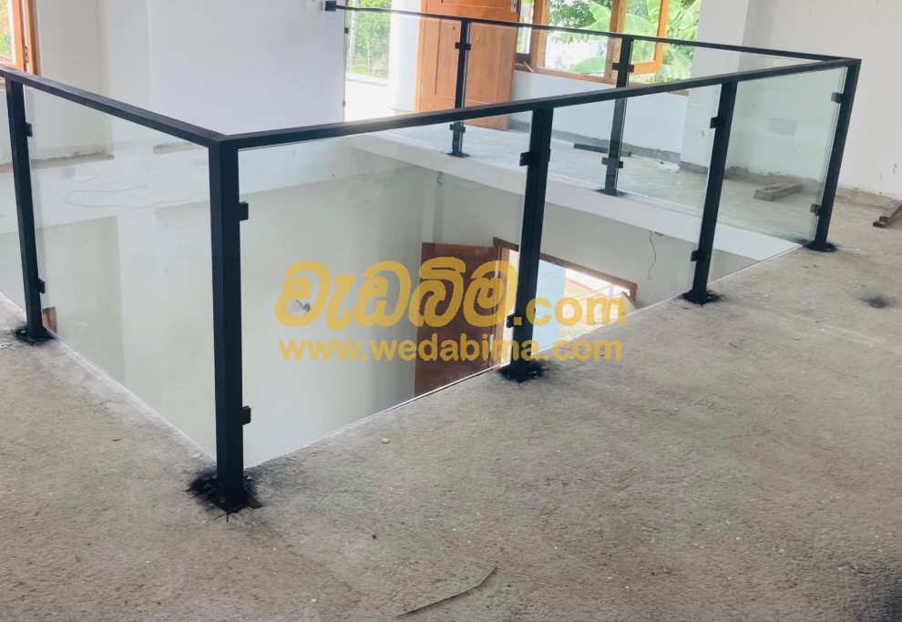 Tempered Glass Staircase Railing Gampaha