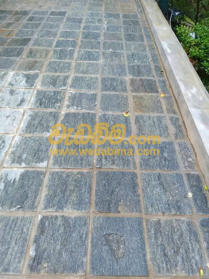 Outdoor stone floor design kandy