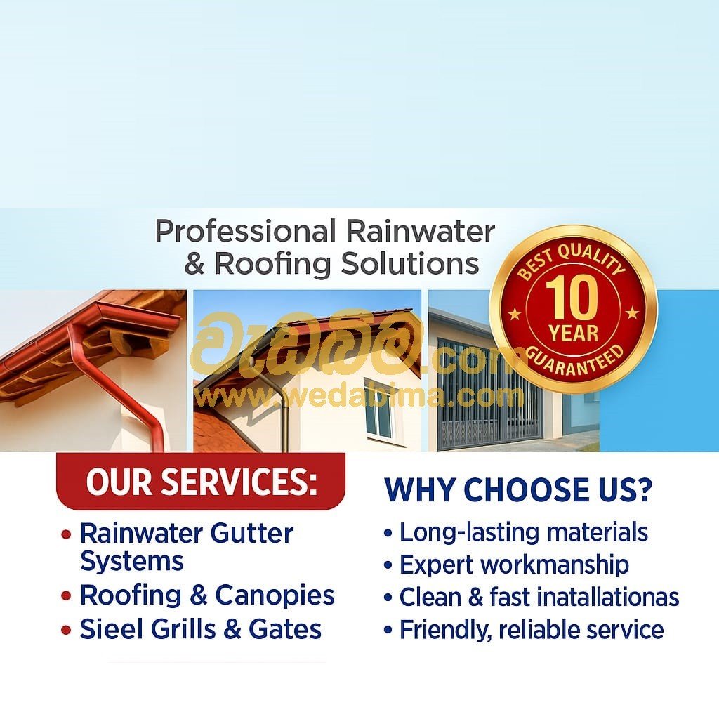 Amano Gutter Installation Work Homagama