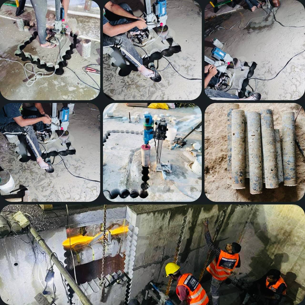 concrete core drilling team in Polgahawela
