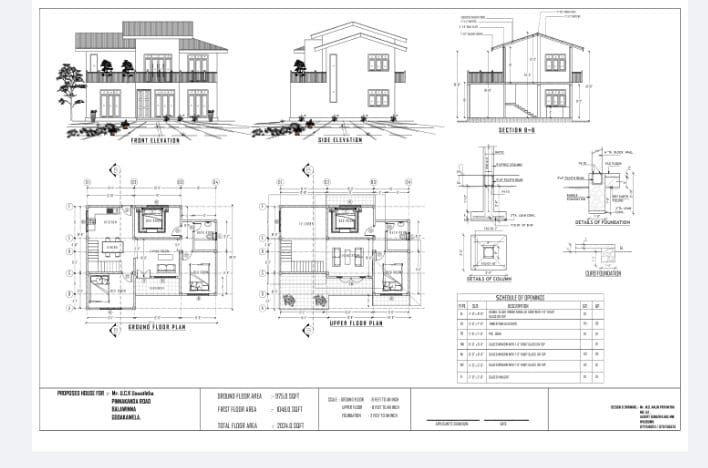 House plans designs Wadduwa Colombo