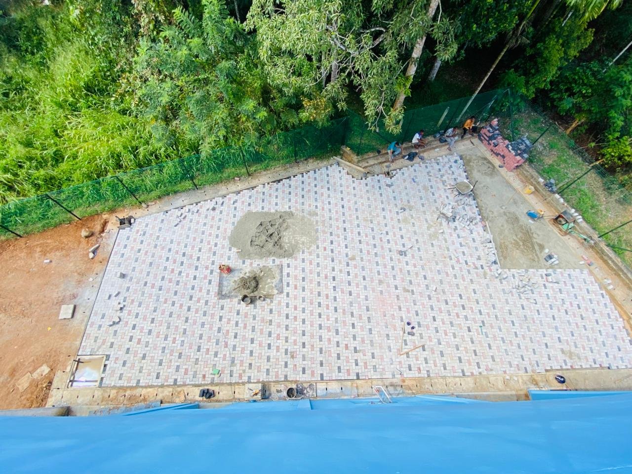 interlocking paver construction gohagoda kandy