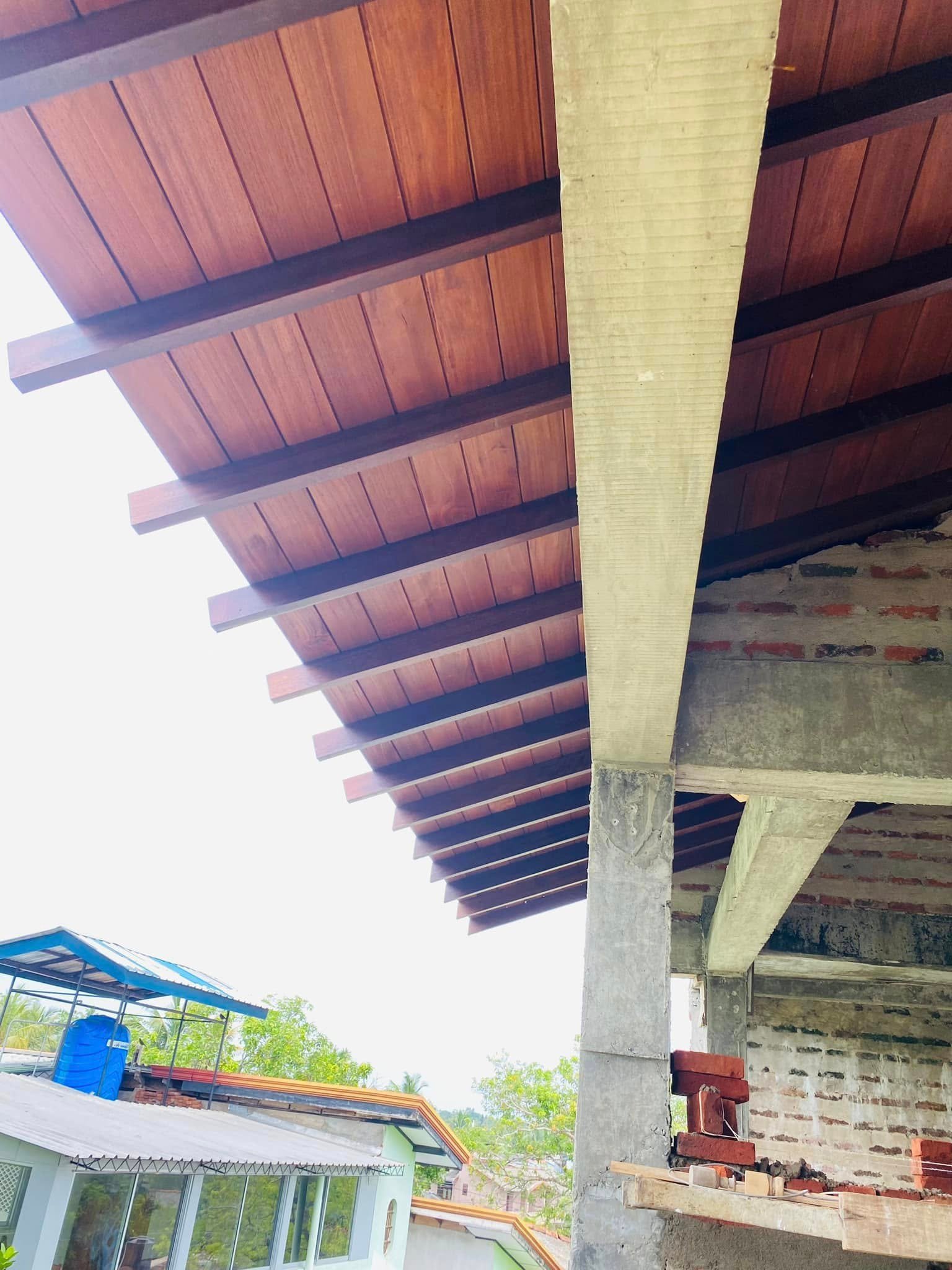 Timber roofing design price in kandy