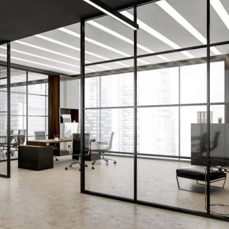 Aluminium and glass partition works in colombo