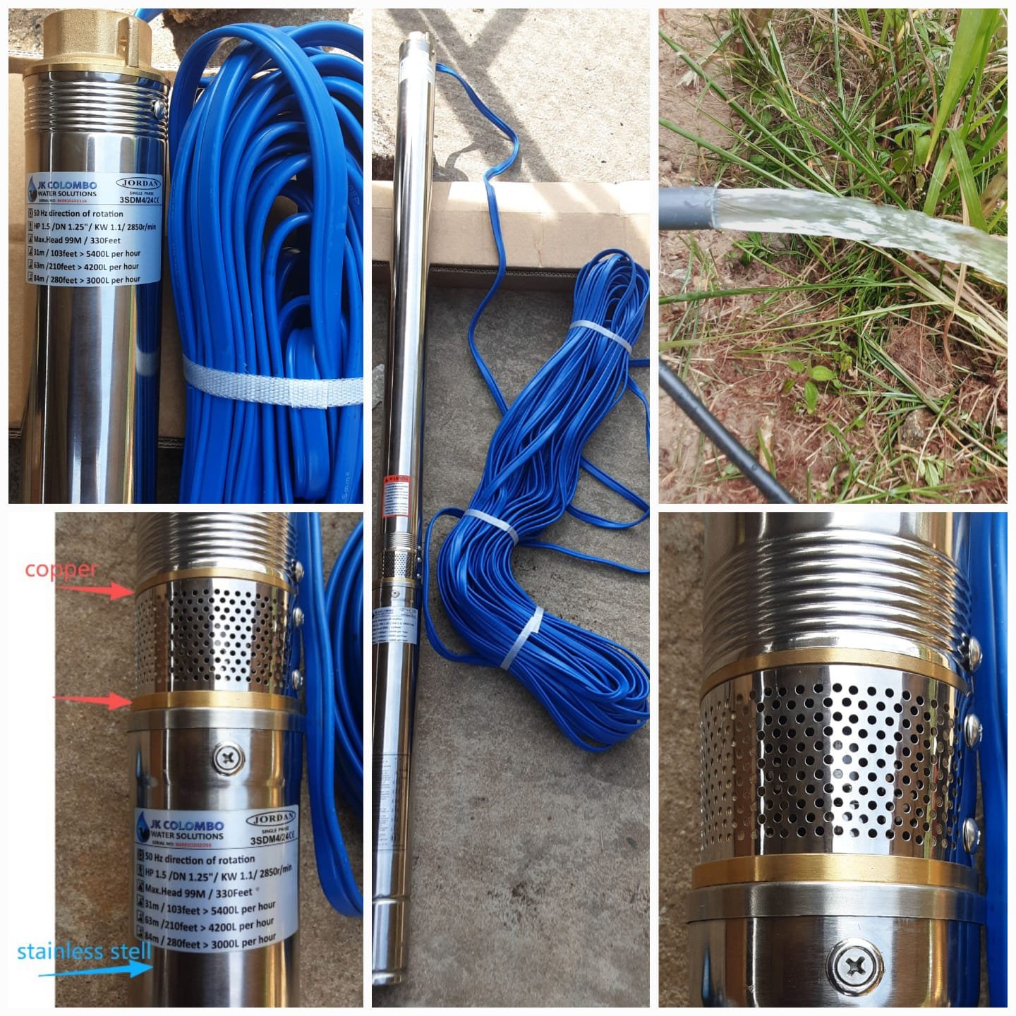 Cover image for 3 Hp 1 Deep submersible pump price colombo